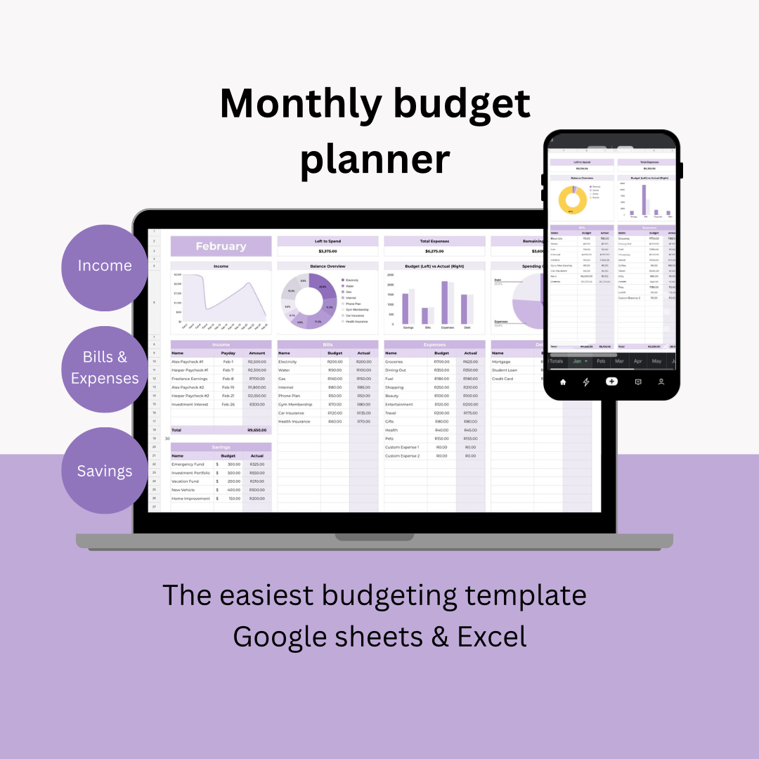 Budgeting template