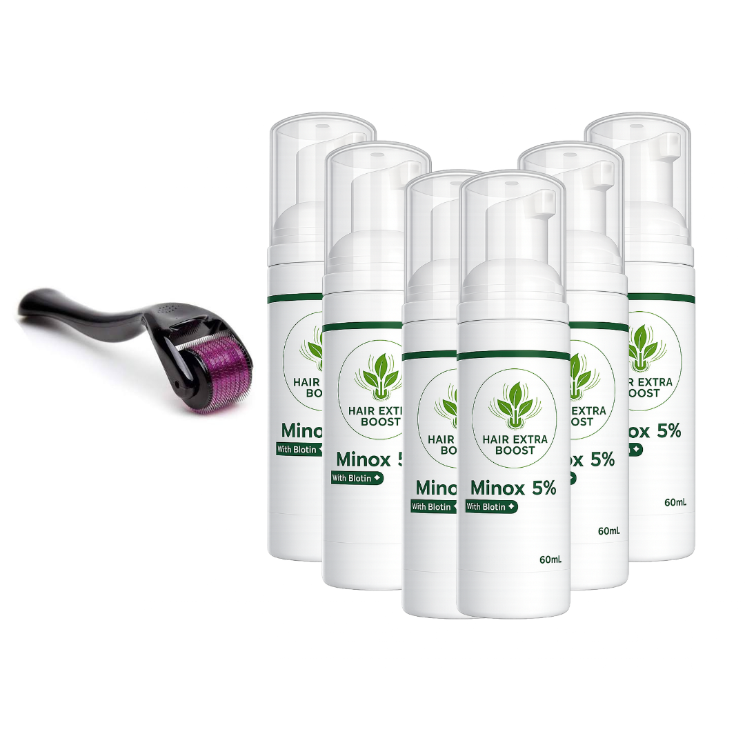 Hair Extra Boost Minox 5% with Biotin (& Derma roller) 6 months