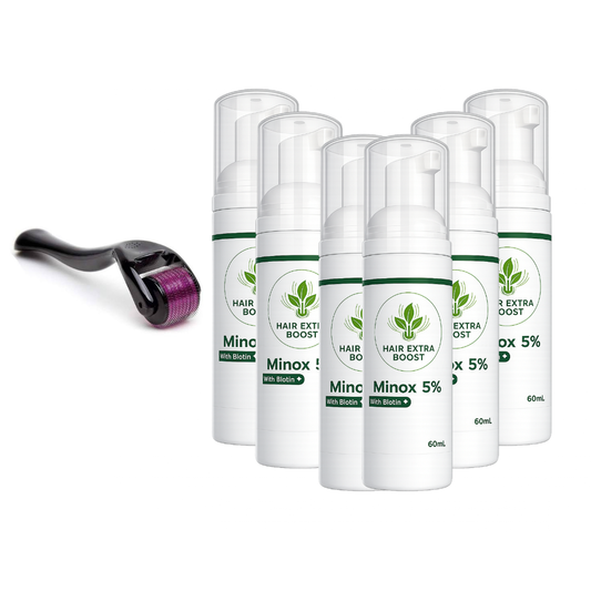Hair Extra Boost Minox 5% with Biotin (& Derma roller) 6 months